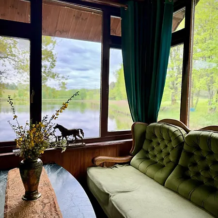 Ferienhaus Lesna Z Prywatnym Stawem, Jezioro, Sauna Drzewiany
